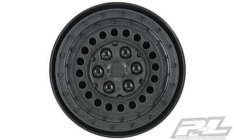 Carbine 1.9" Black Dually Wheels pour Crawlers F/R