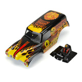 Grave Digger Fire Body pré-peint pour Losi LMT - Rouge