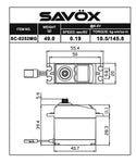 Standard Digital Servo 0.19sec / 145oz @ 6.0V