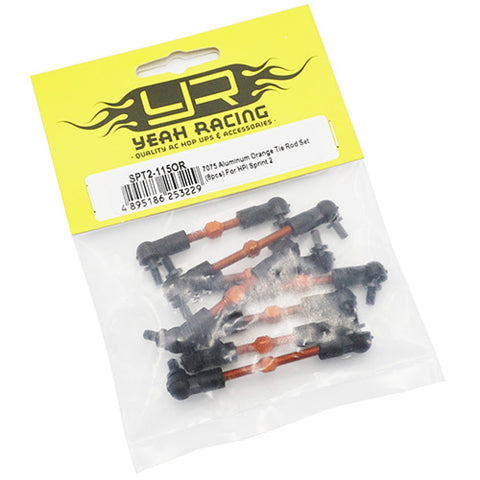 7075 Aluminum Orange Tie Rod Set 8pcs For HPI Sprint 2