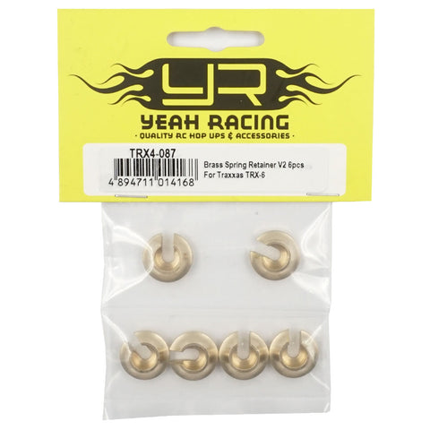 Brass Spring Retainer V2 6pcs For Traxxas TRX-6