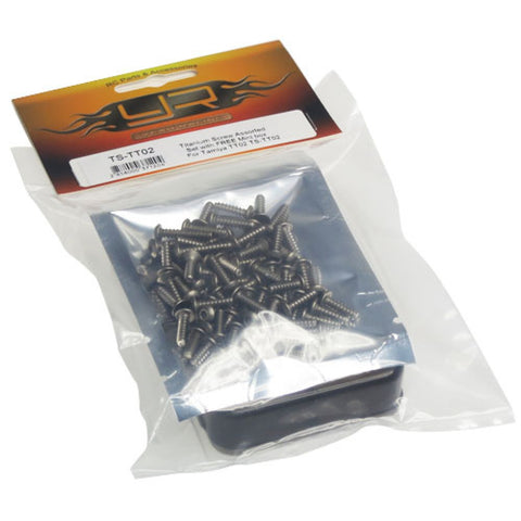 Titanium Screw Assorted Set w/ FREE Mini box for Tamiya TT02