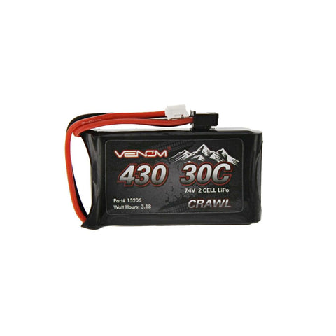 430mAh 2S 7.4V 30C LiPo JST-PH Étui Souple pour Axial SCX24