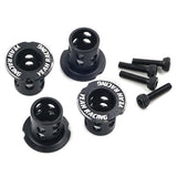 Aluminium Adjustable Body Mounts 4pcs Black