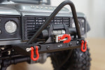 Aluminum Alloy Front Bumper w/LED Light For SCX10 II/TRX-4/Venture/BOM/Enduro Sendero 'G6 Certified'