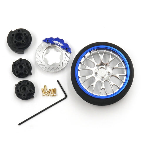 Aluminum Transmitter Steering Wheel Set Type A For Futaba KO Sanwa Flysky NB4