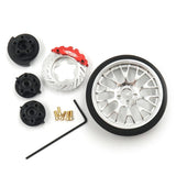 Aluminum Transmitter Steering Wheel Set Type A For Futaba KO Sanwa Flysky NB4